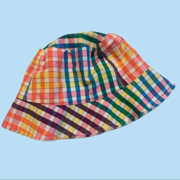 J. Crew Accessories - FINAL REDUCTION J. Crew NWT multicolor gingham bucket hat M/L